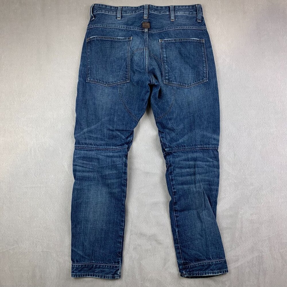G Star Raw Mens Pants 30 Blue Denim Jeans 5620 3D Tapered Double Knee 30x29 - Picture 10 of 12